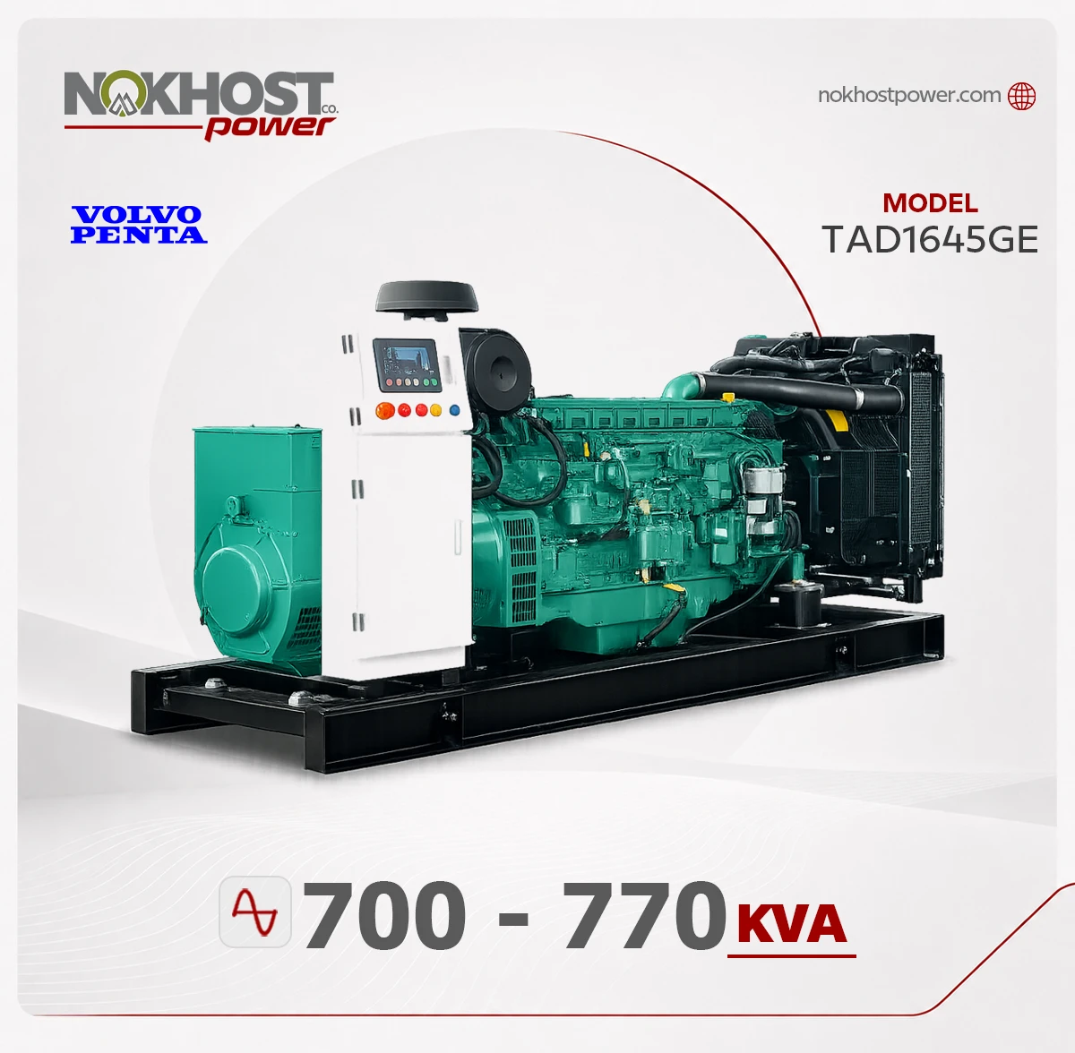 دیزل ژنراتور 770 کاوا ولوو TAD1645GE دیزل ژنراتور 770 کاوا ولوو TAD1645GE - تصویر 1