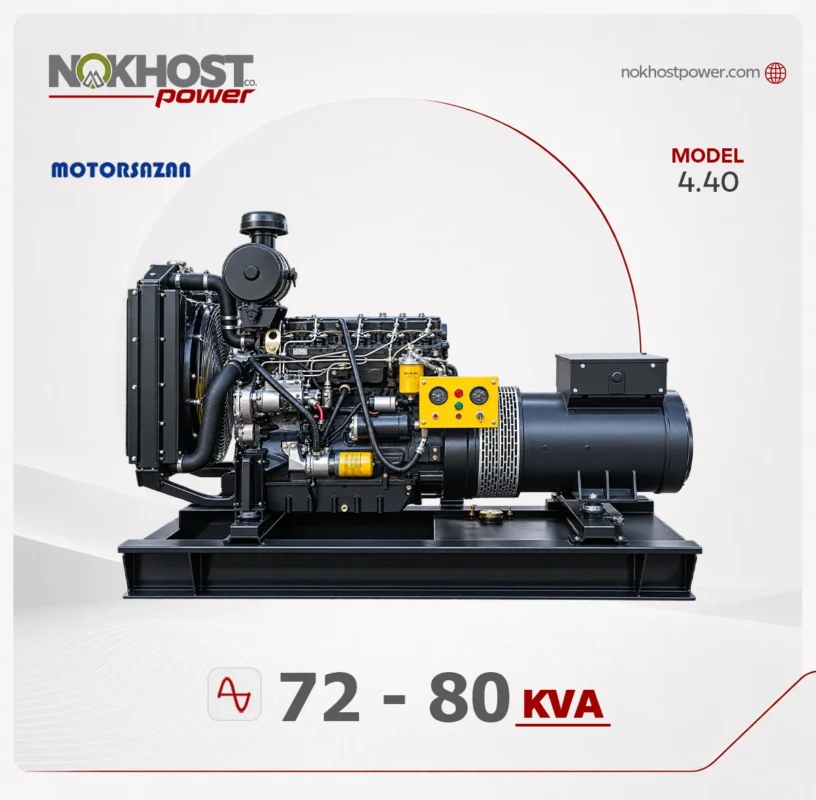 دیزل ژنراتور 80 کاوا موتور سازان تبریز 4.40