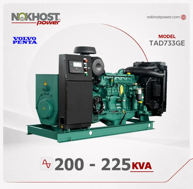 دیزل ژنراتور 225 کاوا ولوو TAD733GE