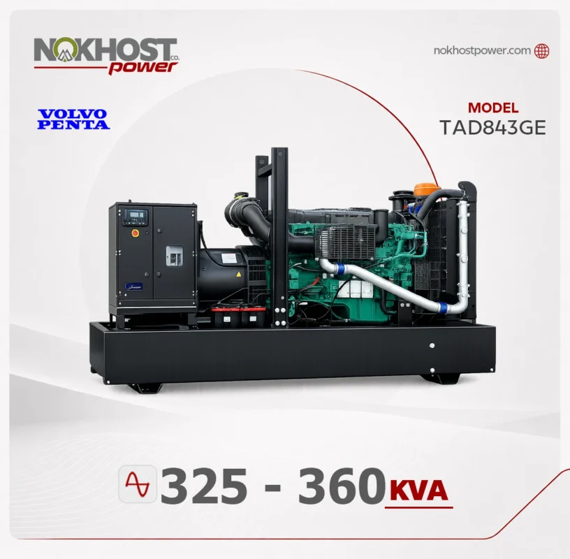 دیزل ژنراتور 360 کاوا ولوو TAD843GE