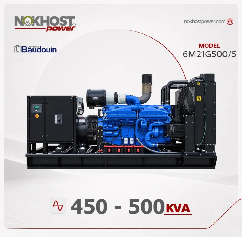 دیزل ژنراتور 500 کاوا بادوین 6M21G500/5