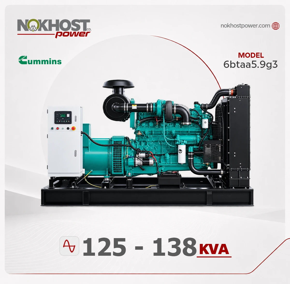 دیزل ژنراتور 138 کاوا کامینز 6btaa5.9g3 دیزل ژنراتور 138 کاوا کامینز 6btaa5.9g3