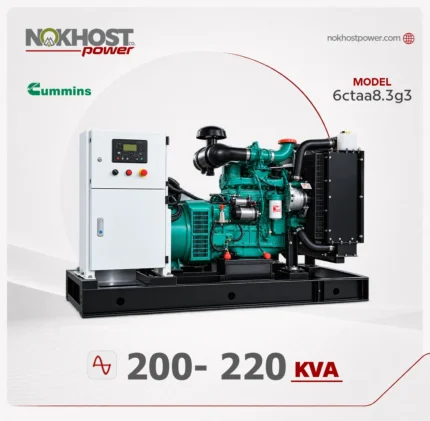 دیزل ژنراتور 220 کاوا کامینز 6ctaa8.3g3
