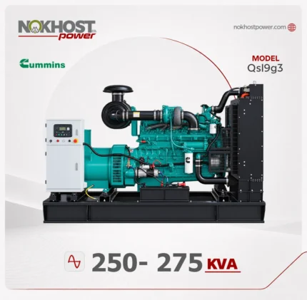 دیزل ژنراتور 275 کاوا کامینز Qsl9g3