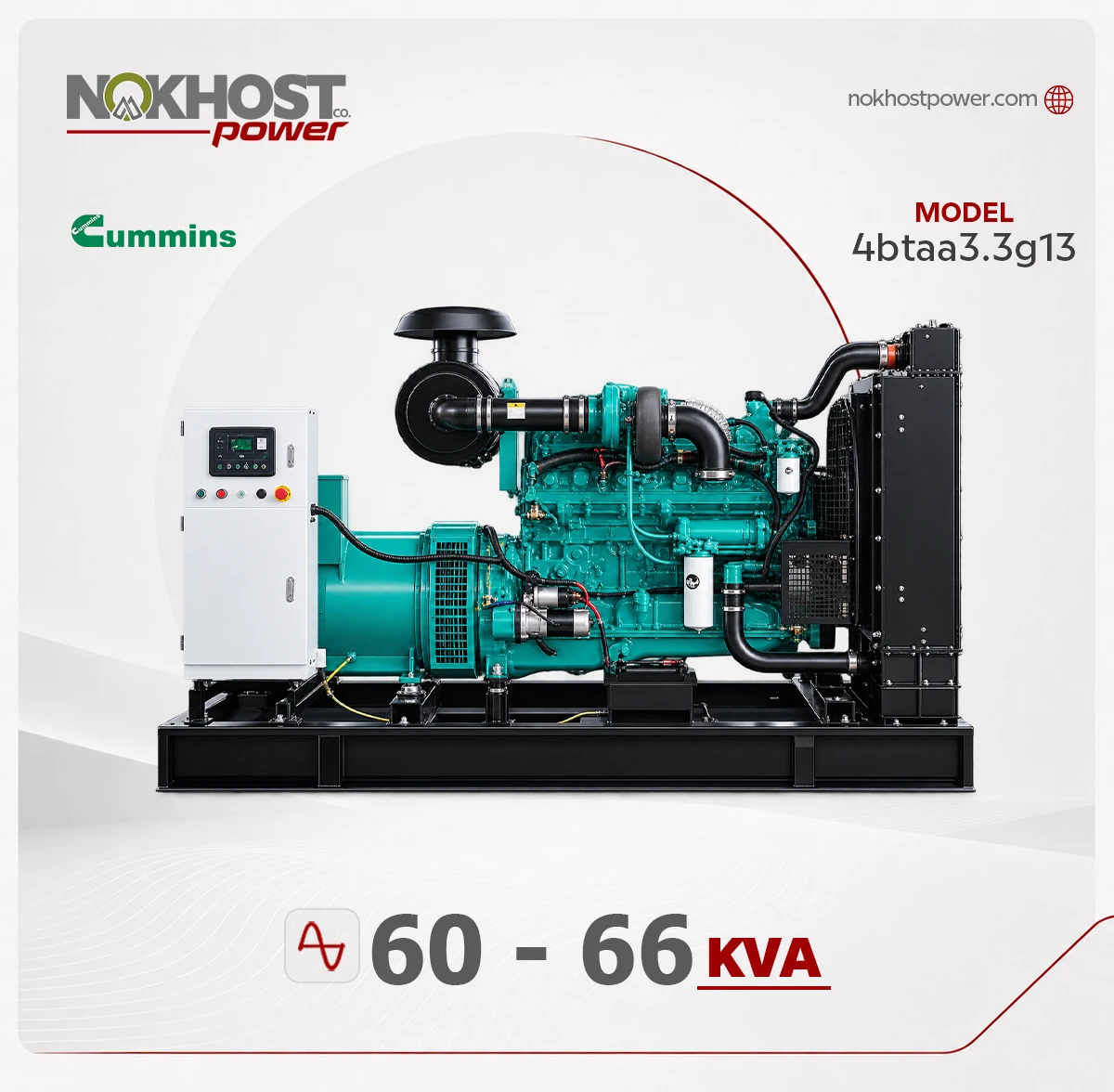 دیزل ژنراتور 66 کاوا کامینز 4btaa3.3g13 دیزل ژنراتور 66 کاوا کامینز 4btaa3.3g13